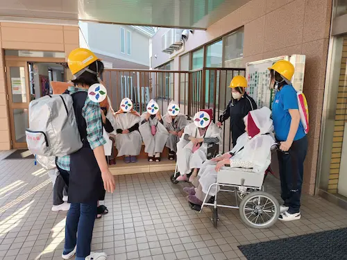避難訓練の写真